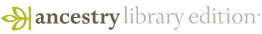 Clickable logo for Ancestry Library Edition.