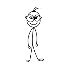 Stick figure person: filler image for Director's Page.